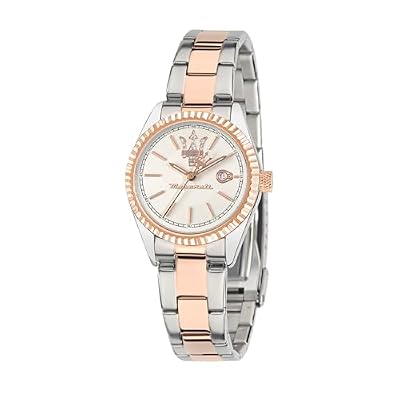 Maserati Orologio da donna, Collezione Competizione, movimento al quarzo, tempo e data, in acciaio e PVD oro rosa - R8853100504