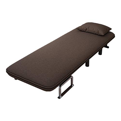 Convertible Sofa Bed Folding Arm Chair Sleeper Leisure Recliner Lounge Couch, Folding Sleeper Chair for Living Room US Stock (Coffee) - Thumbnail 6