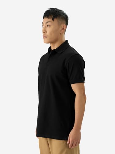 Image of The Souled Store Men's Solid Regular Fit Polo Shirt