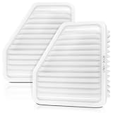 CARBBIA 2PCS 17801-31120 Engine Air Filter Only for Gas AF3996 CA10169
