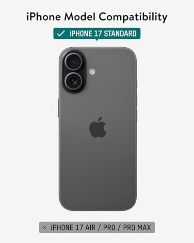 Image of Mous for iPhone 17 Case, Compatible with MagSafe - Limitless - Protective Black Leather Cover for iPhone 17 - Shockproof, Full Camera Protection, Anti-Scratch Back, Black