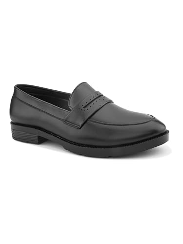 Image of STANPHORD Men Formal Penny Loafer Shoes | PU Slip-On Moccasins | Cushioned Anti-Slip | Office Business Casual (TPSL 25020)