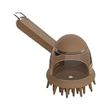 Fazvncv Sanfte Fellpflegebürste für Hunde und Katzen, zum Baden und Massieren mit Shampoo-Spender,...