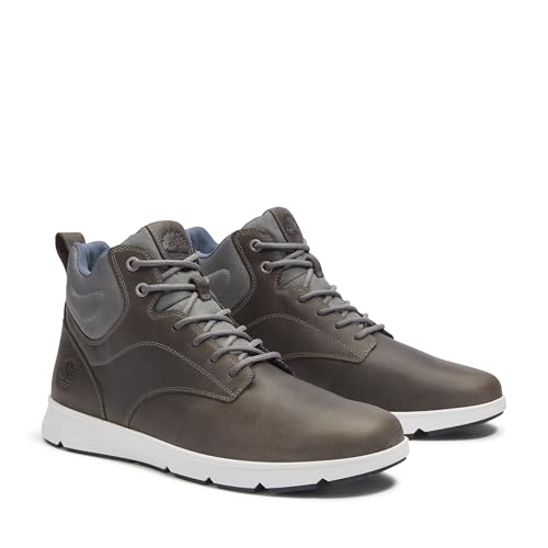 Timberland Timberland Men's Parker Street Mid Lace-Up Sneaker Boot, Dark Grey Full Grain, 10 Medium