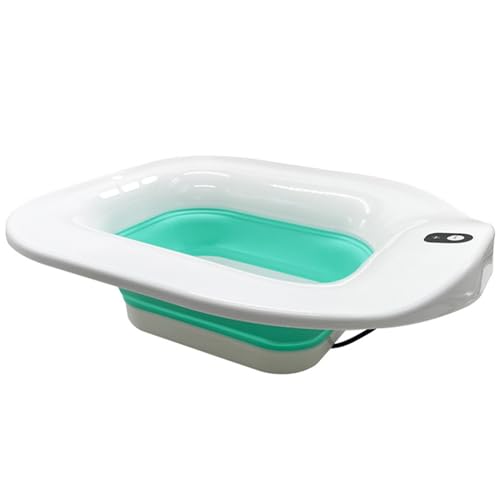 Sitz Bath for Toilet, Electric Automatic Sitz Bath Tub Relief Postpartum Care, Anti Overflow Foldable Tub, Non-Slip for Hemorrhoids, Postpartum, Elderly Baths