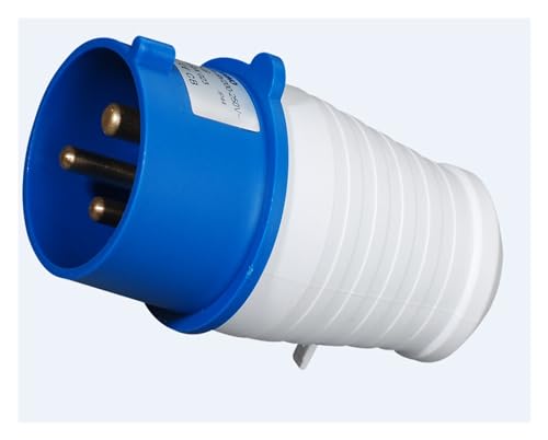 Prise d'aviation industrielle 4P 32A IP44 connecteur femelle encastrable droit triphasé - 7