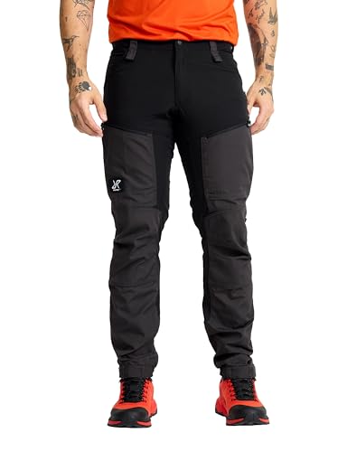 RevolutionRace Men’s RVRC GP Pro Pants, Durable and Ventilated Pants for All Outdoor Activities, Jet Black, 3XL