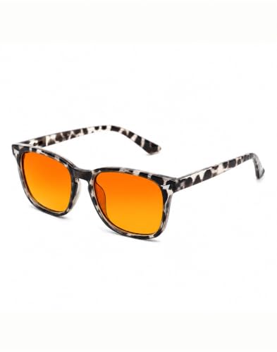 Image of TIJN Blue Light Blocking Glasses Dual AR Coatings Amber Orange Lens for Computer Gaming