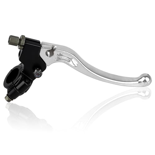 SOLLON 22mm 7/8 inch Palanca de Freno de Embrague Delantero Izquierdo para Motocicleta 50cc-125cc Dirt Pit Bike Cilindro Embrague Hidráulico