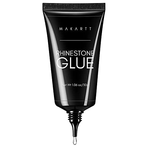 Makartt Nail Rhinestone Glue Gel 30g, Super Adhesive Nail Gel for Gems, Gem Glue for Nails, Nail Gel Glue for Rhinestones Crystal Stones Jewels Gift for Valentine's Day Mother's Day Cover