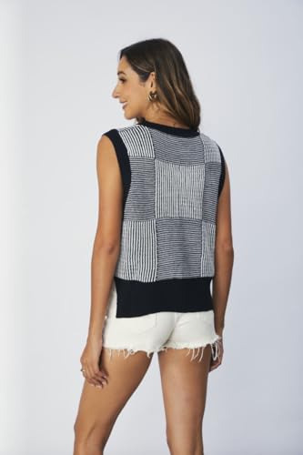 SOLY HUX Women's Sleeveless V Neck Sweater Vest Trendy Pullover Knitwear Tank Tops2