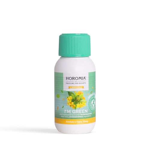 HOROMIA Perfume para la colada de sándalo y ylan ylang 100 ml – Perfume para la colada para lavadora y secadora – Línea I'm Green