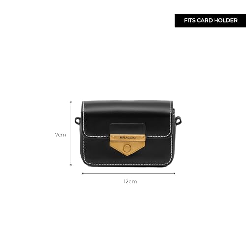 Image of Miraggio Amy Mini Sling Bag With Adjustable & Detachable Crossbody Strap | Crossbody Bag For Women Casual Holiday Look | Statement Bags For Women
