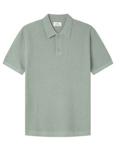 Polo Springfield GG14 de punto fancy knit verde XXL con estructura ligera transpirable