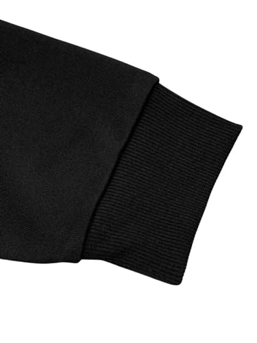 GORGLITTER Men's Loose Fit Letter Graphic Drop Shoulder T-Shirt Oversized Casual Long Sleeve Trendy Tee Tops4