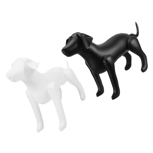 HEMOTON 2Pcs Dog Clothing Display Mannequin Model Inflatable Pet Clothing Stand for Showcase Elegant Design for Dog Apparel Display