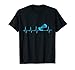 EKG Kitesurfen T-Shirt - Herzschlag Kitesurfer Geschenk