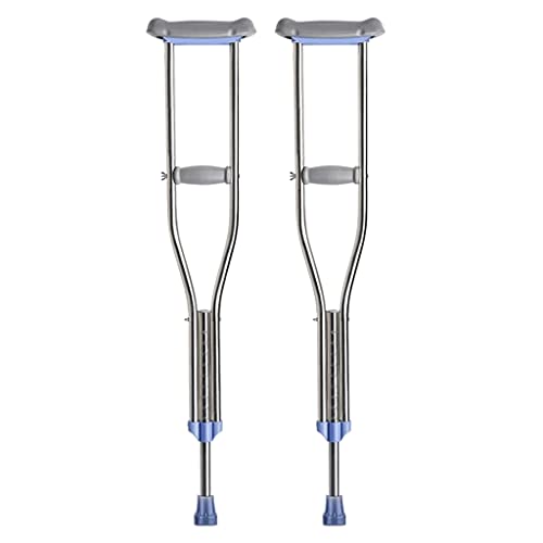 EKBBBYE Adult Underarm Crutches Lightweight Aluminum Height Adjustable Canes Canes Walking Canes 1 Pair Walker Independence