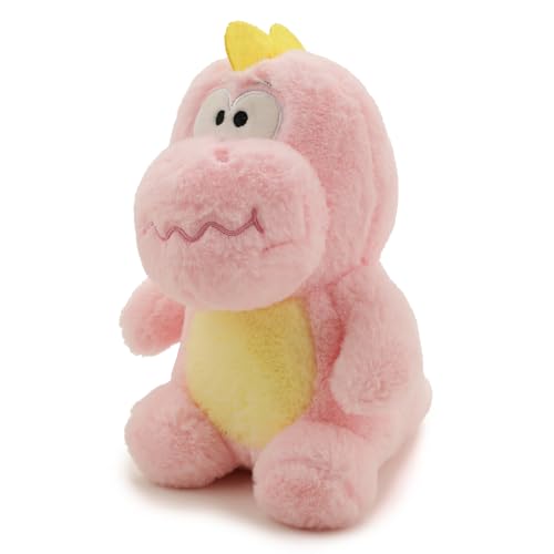 Image of Pink Dino Soft Toy for Kids with Cute Hug-Friendly Plush for Babies, Toddlers & Children Safe, Lightweight & Easy to Clean (25CM)