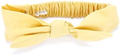 Peppercorn Kids Bow Tie-Up Headwrap - Solid - Yellow