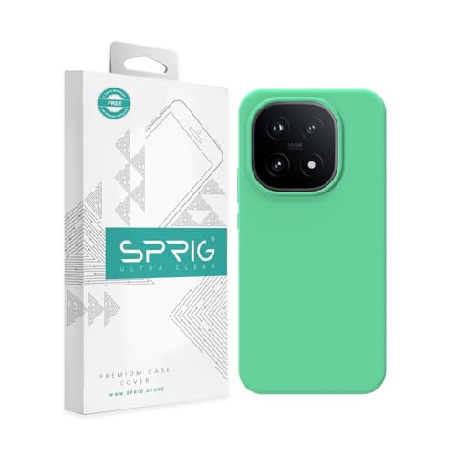 Image of SPRIG Compatible with IQOO 15 5G SilkTone Silicone Back Cover Drop Tested Shock Proof Mobile Case for Men, Women, Boys and Girls with Camera Protection (Pastel Green)