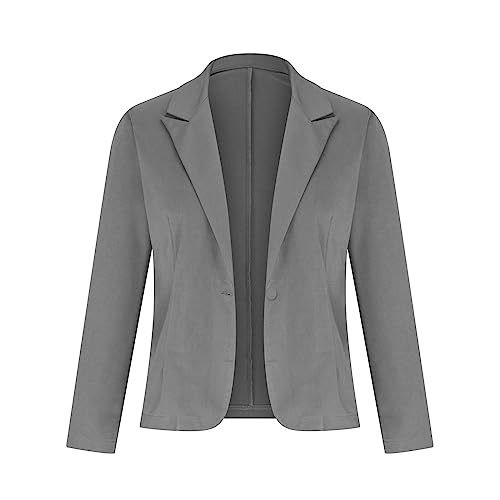 Womens Stretch Blazers for Work Casual 3/4 Sleeve Lightweight Office Work Suit Jacket Boyfriend Blazer Jacket2