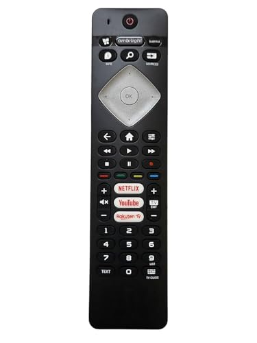 Image of Compatible with Philips Tv Remote Original Suitable for Smart Android 4K Television with Hotkeys Like Netflix YouTube Rakuten TV and Ambilight