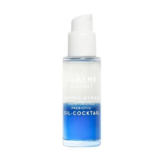 Lumene Nordic Hydra Moisturizing Prebiotic Oil-Cocktail - Nurturing Bi-Phase Face Oil for Dehydrated Skin & Skin Barrier Repair - Essential Nordic Mix & Hydrating Oil for Dry Skin (30ml)