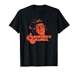 A Clockwork Orange Posterized Alex Face T-Shirt, Small, Black