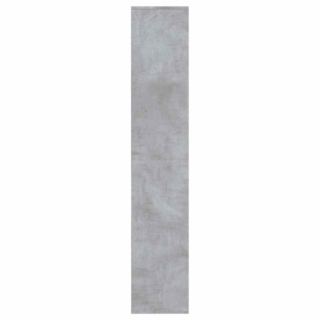Scarpiera Grigio Cemento 54x34x183 cm Legno Multistrato 22 Mensole