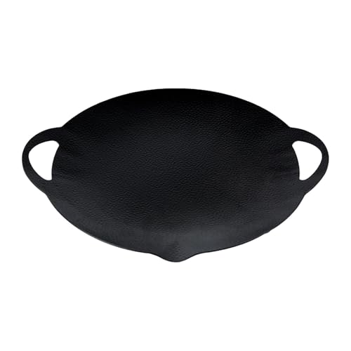 Folpus Padella per griglia per Barbecue Padella per Piastra Padella Teppanyaki Padella Portatile per Barbecue Griglia per Cucina Domestica Campeggio Interno, 29 Cm