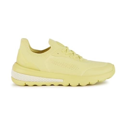 Geox D Spherica Actif, Zapatillas, Amarillo Lt, 41 EU