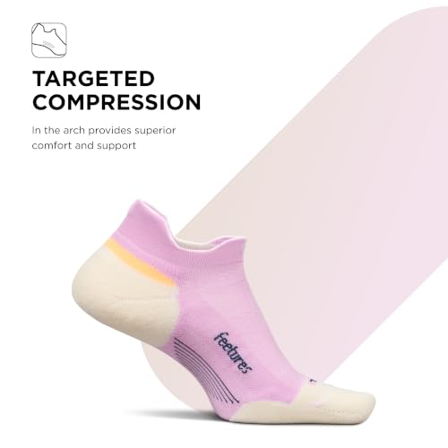 Image of Feetures Elite Max Cushion No Show Tab - Running Socks for Men & Women, Athletic Compression Socks, Moisture Wicking