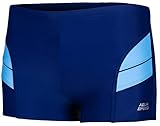 Aqua Speed Andy Jungen Badehose | Schwimmhose | 104-152 cm | Modern UV-Schutz | Chlor resistent | Kordelzug, Farbe:99. Navy Blau Andy, Größe:146