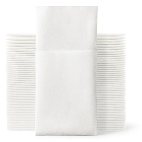 IMIKEYA Servilletas Desechables de Color Claro para Mesa de Comedor, Diseño Grueso y Elegante, 50 Piezas de Pulpa de Madera, Amigables la Piel para Fiestas y Banquetes