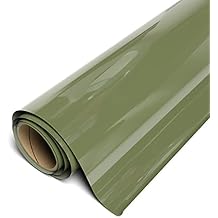 Siser EasyWeed Heat Transfer Vinyl 11.8" x 5ft Roll Green Olive - Compatible with Siser, Cricut, Silhouette and Other Craft/Professional Cutters - CPSIA Certified