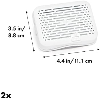 OXO Good Grips GreenSaver Mounted Crisper Drawer Insert with Suction Cups (2 Pack),White
