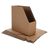 Cabilock 5 Stück Große Lagerkartons Aus Stabilem Wellpappe Mit Schräger Öffnung Aufbewahrungsboxen Für Regal Garage Und Werkstatt Vielseitiger Organizer Für Lagerplätze