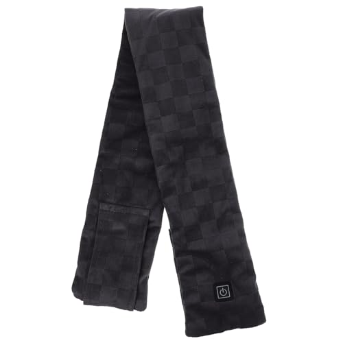 SHERCHPRY Electric Heated Scarf for Men Adjustable Temperature Neck Warmer Soft Blend Winter Wrap Rechargeable for Outdoor Use Cold Weather