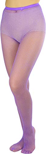 ToBeInStyle Women's Spandex Seamless Glittery Fishnet Pantyhose Tights Hosiery4