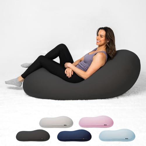 The Moon Pod Bean Bag Chair - Large, Modern Beanbag for Adults, Kids and Teens. Washable Stretch...