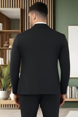 Image of Elegant Men's Black Party & Office Blazer