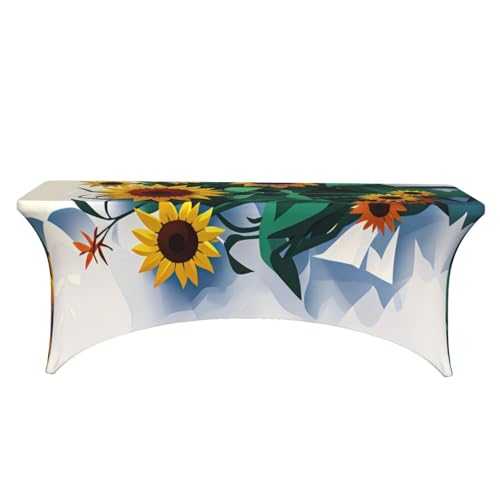 Nappe rectangulaire extensible protège table pour grands repas sans tache