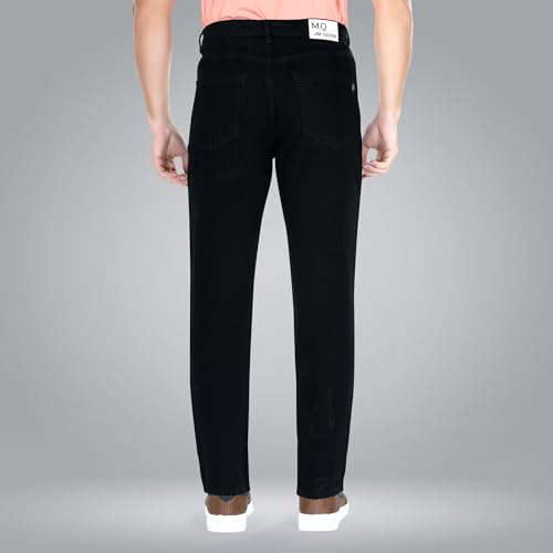 Image of Men's Straight Fit Stylish Non Stretch Mid Rise Pure Cotton Crafted with Premium Fabric Relaxed Jeans Available in Variety of Colour