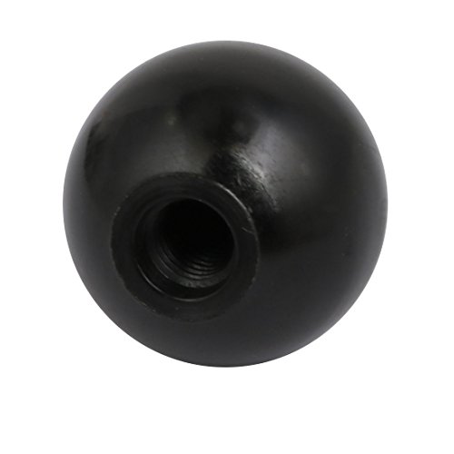 Aexit 35mm Dia Machine Tool Accessories M10 Female Threaded Plastic Round Handle Ball Knob Black Model:69as463qo76