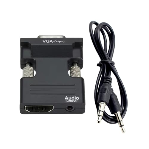 Connessione audiovisiva senza sforzo: collegare facilmente i dispositivi di origine ai monitor VGA e godere di audio e video di alta qualità con il nostro adattatore. L'adattatore presenta anche un jack audio per la trasmissione audio simultanea, che lo rende la soluzione perfetta per l'integrazione audiovisiva senza soluzione di continuità.