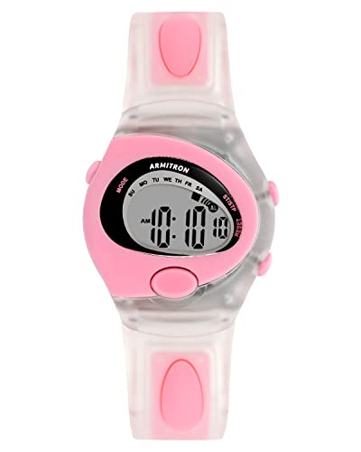Armitron Sport Women's Digital Chronograph Resin Strap Watch, 45/7138, Pink (45/7138Tpk) #TOP21