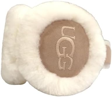 UGG Women's Sheepskin Embroidery Earmuff in Chestnut, O/S : Amazon