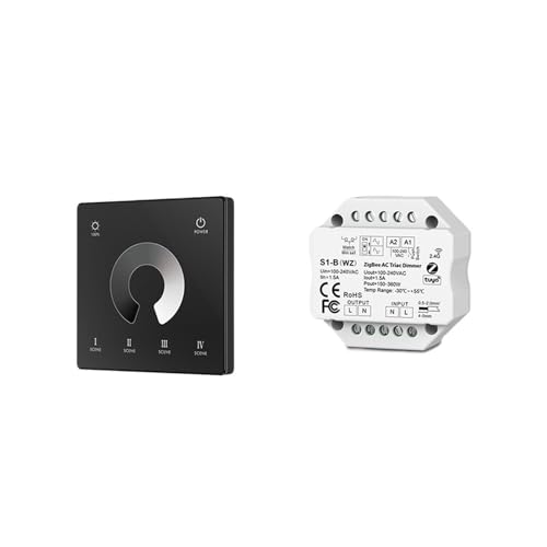 Variateur LED Triac pour tamiser les lumières du salon avec panneau tactile 2.4G