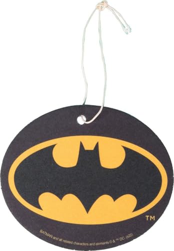 Tataway Désodorisant pour voiture Batman, parfum Verve, noir et jaune, parfum de chauve-souris, super héros